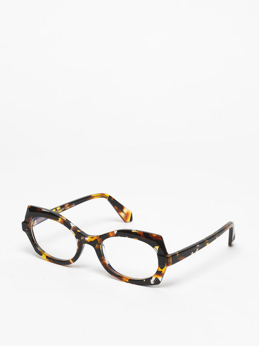 Flashback women's eyeglasses by Rewind Eyewear, colorful black and yellow acetate frame