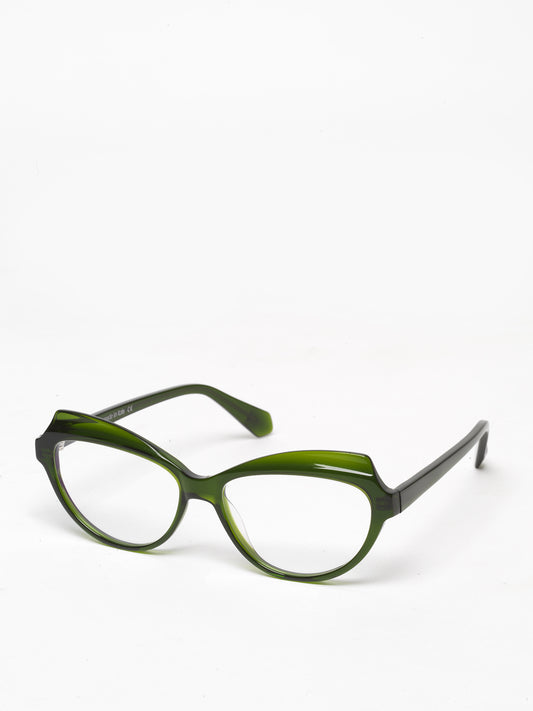 Happy Birthday women's eyeglasses by Rewind Eyewear, green transparent acetate frame