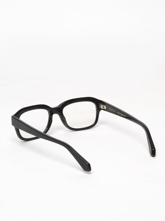 Memento unisex eyeglasses by Rewind Eyewear, black acetate frame