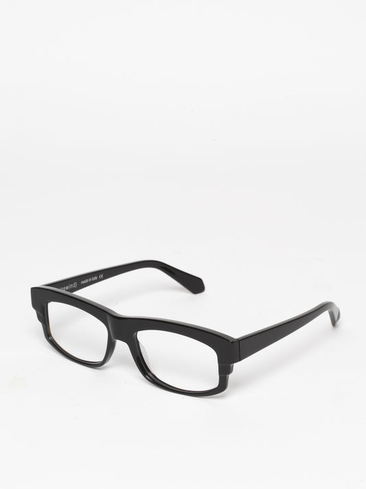 Time Effect unisex eyeglasses by Rewind Eyewear, black acetate frame