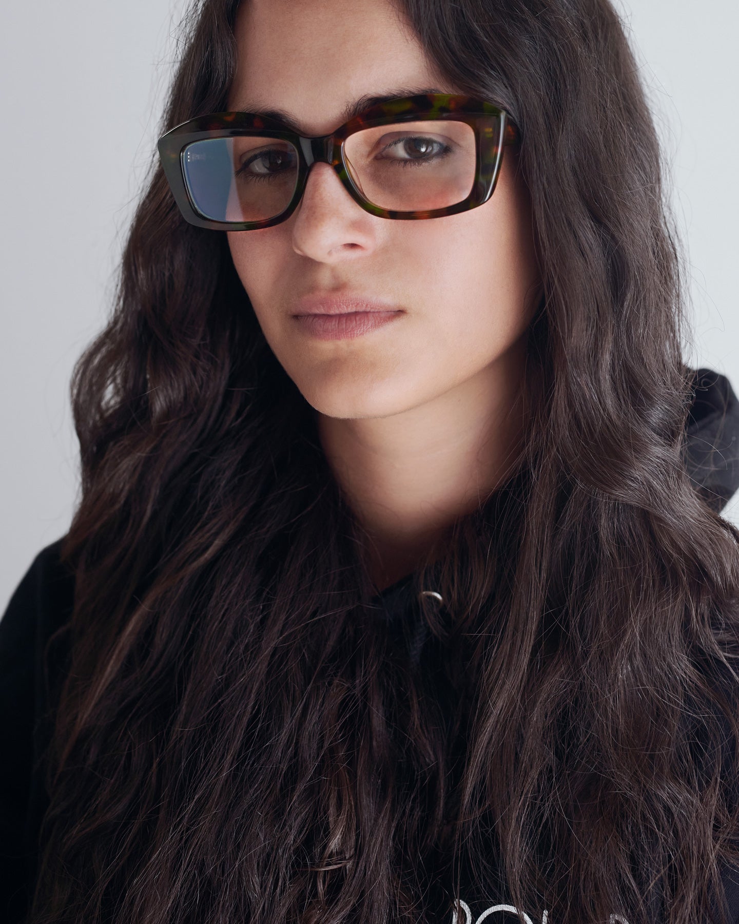 Back to the Future women's eyeglasses by Rewind Eyewear, colorful camouflage tortoise acetate frame