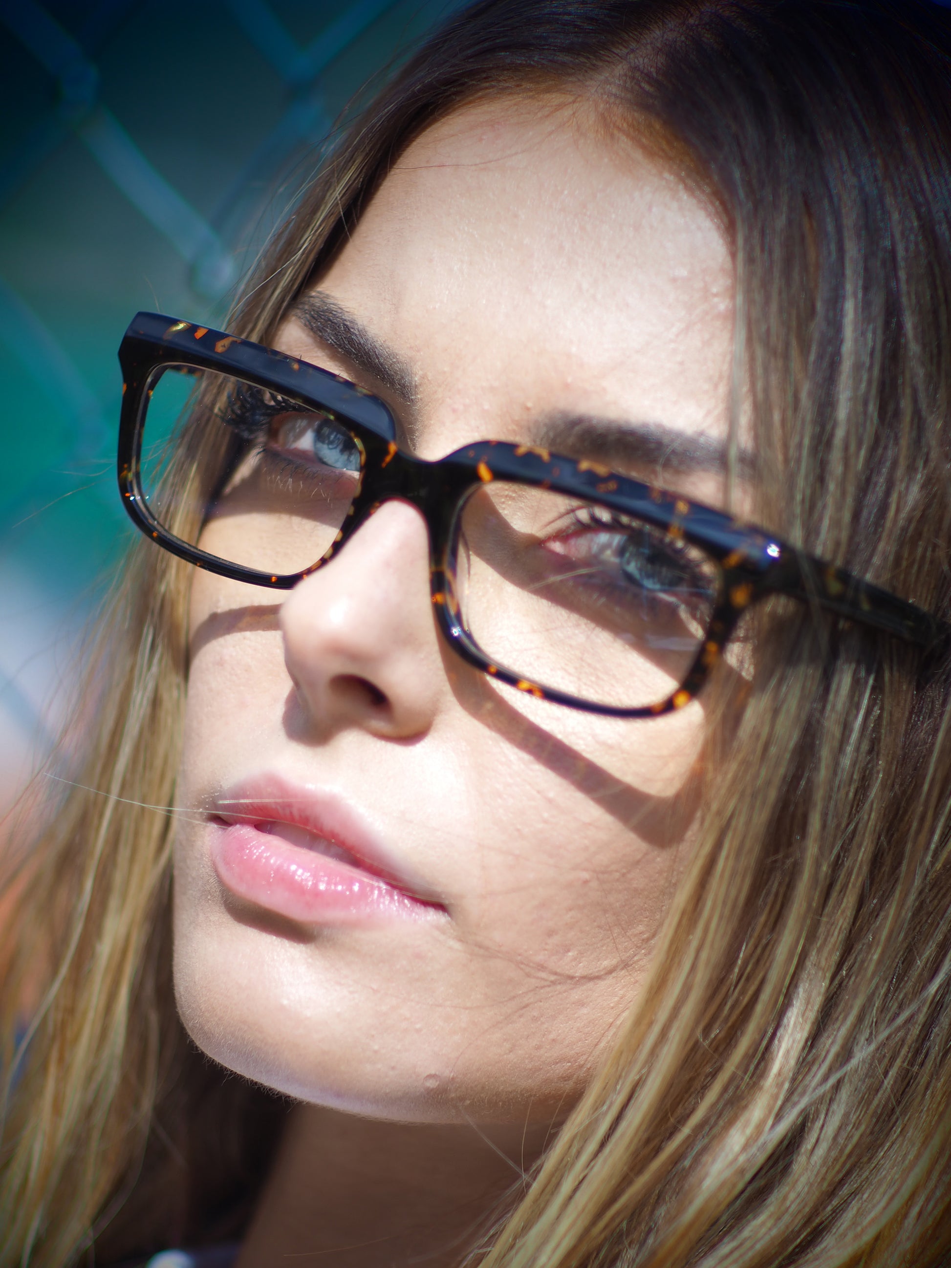 Lost in Space unisex eyeglasses by Rewind Eyewear, dark spotted tortoise acetate frame