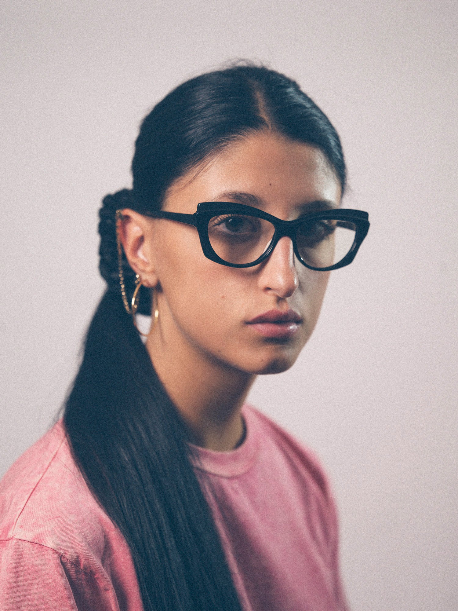 Slow Motion women's eyeglasses by Rewind Eyewear, black acetate frame