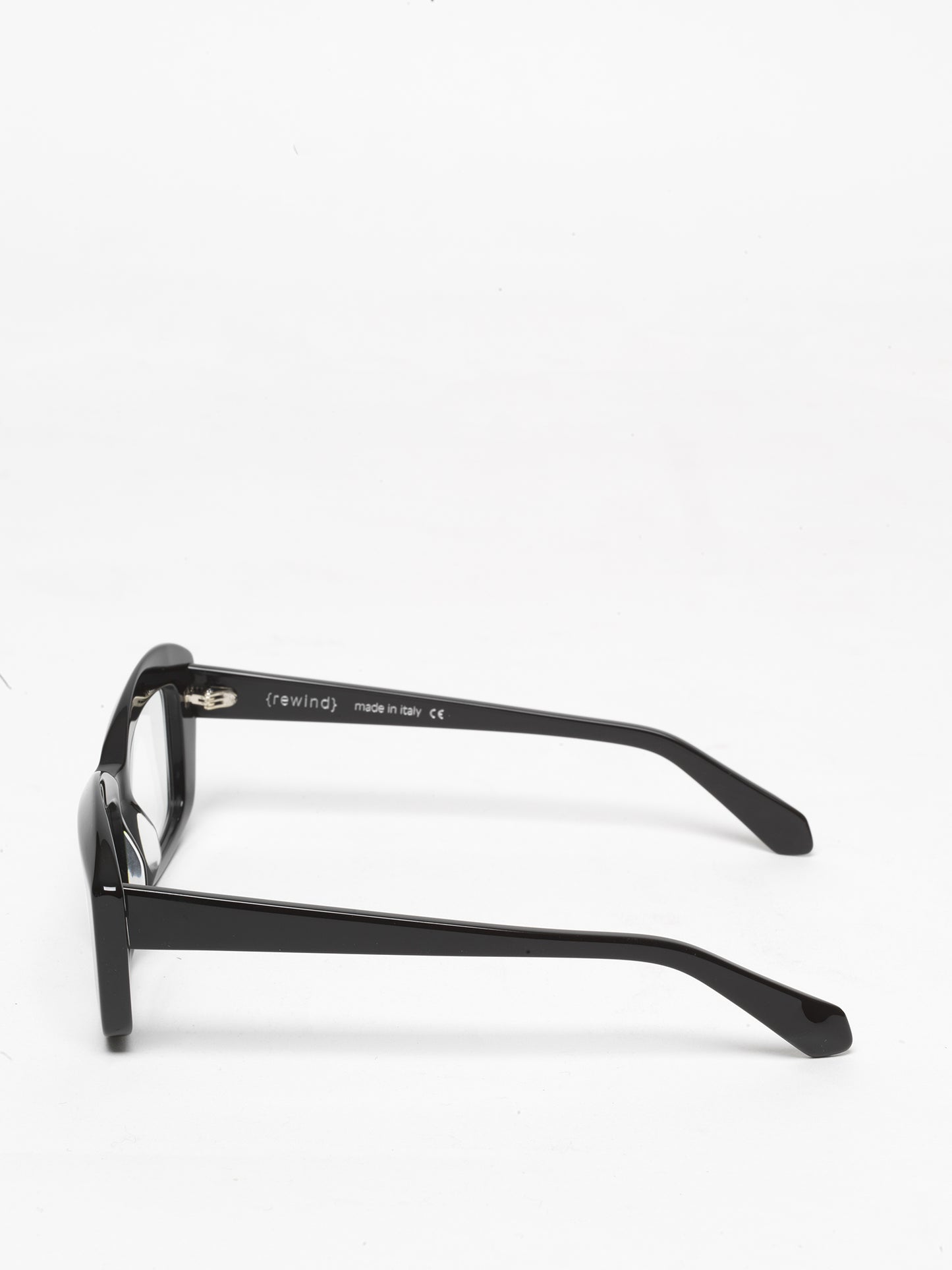 Back to the Future women's eyeglasses by Rewind Eyewear, black acetate frame