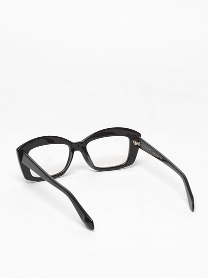Back to the Future women's eyeglasses by Rewind Eyewear, black acetate frame