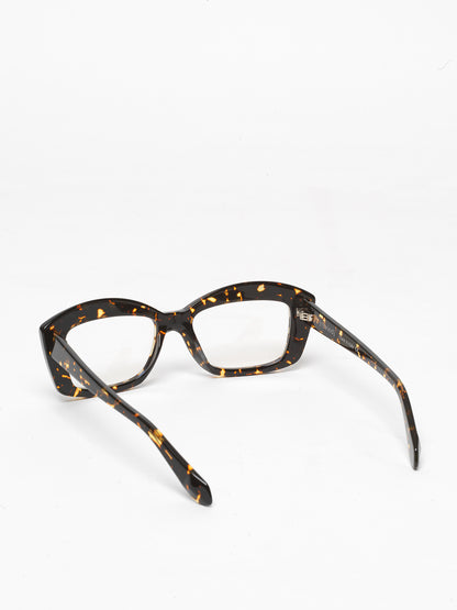 Back to the Future women's eyeglasses by Rewind Eyewear, dark tortoise acetate frame