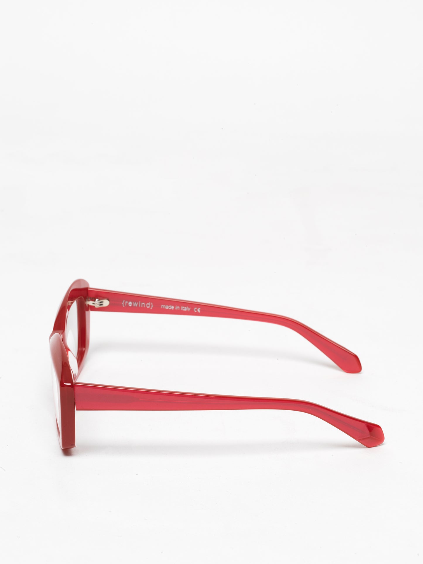 Back to the Future women's eyeglasses by Rewind Eyewear, Pearl Cherry Red acetate frame