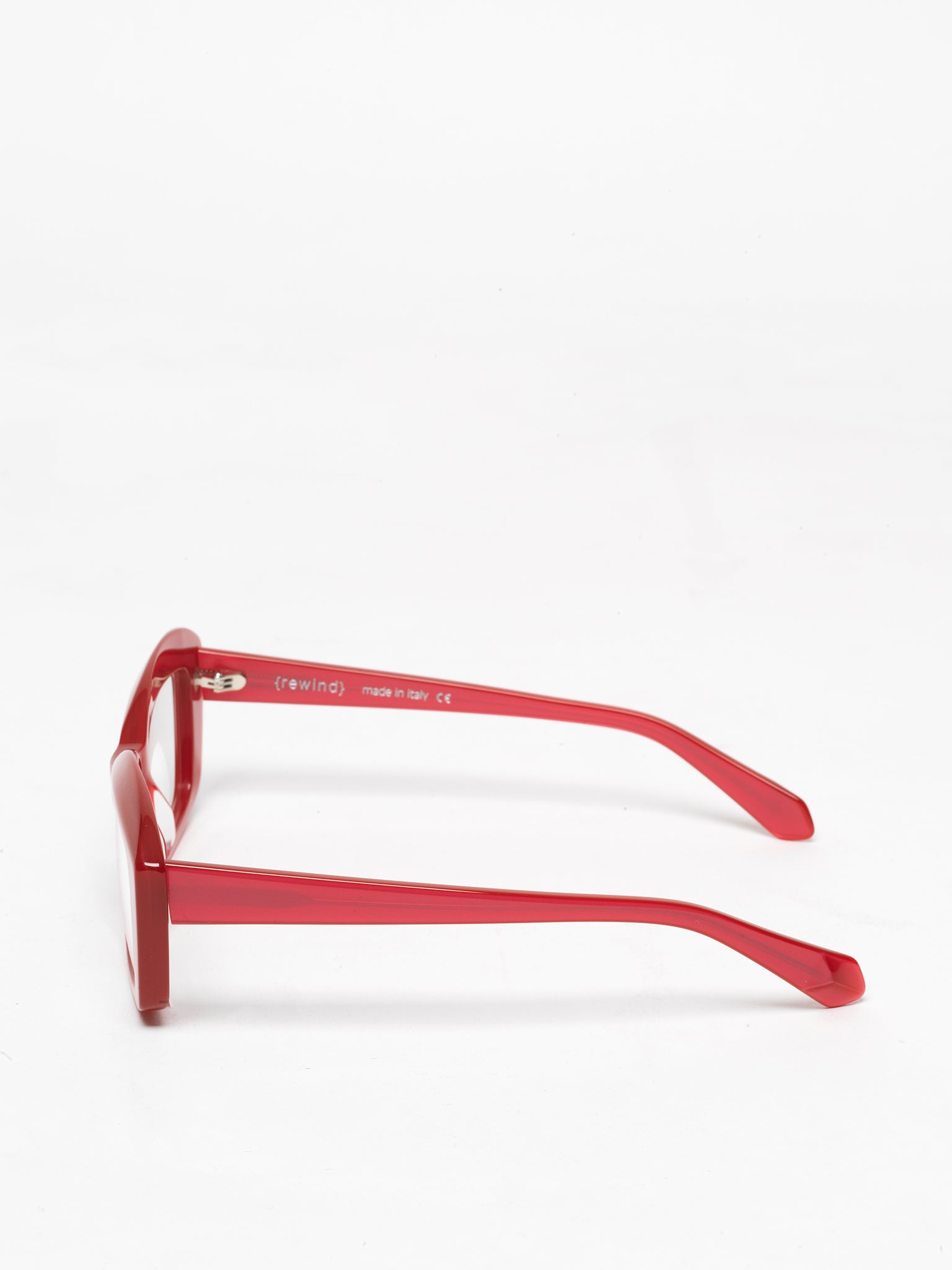 Back to the Future women's eyeglasses by Rewind Eyewear, Pearl Cherry Red acetate frame