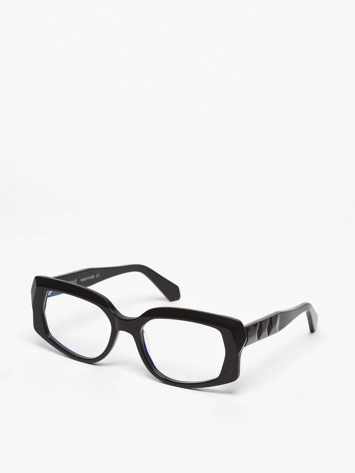Blackout unisex eyeglasses by Rewind Eyewear, black acetate frame
