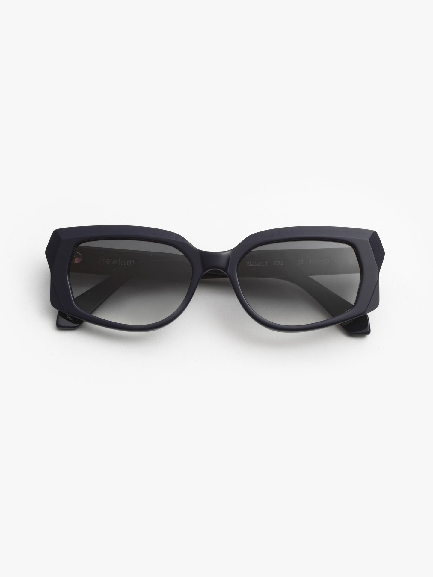 Blackout unisex sunglasses by Rewind Eyewear, dark blue acetate frame