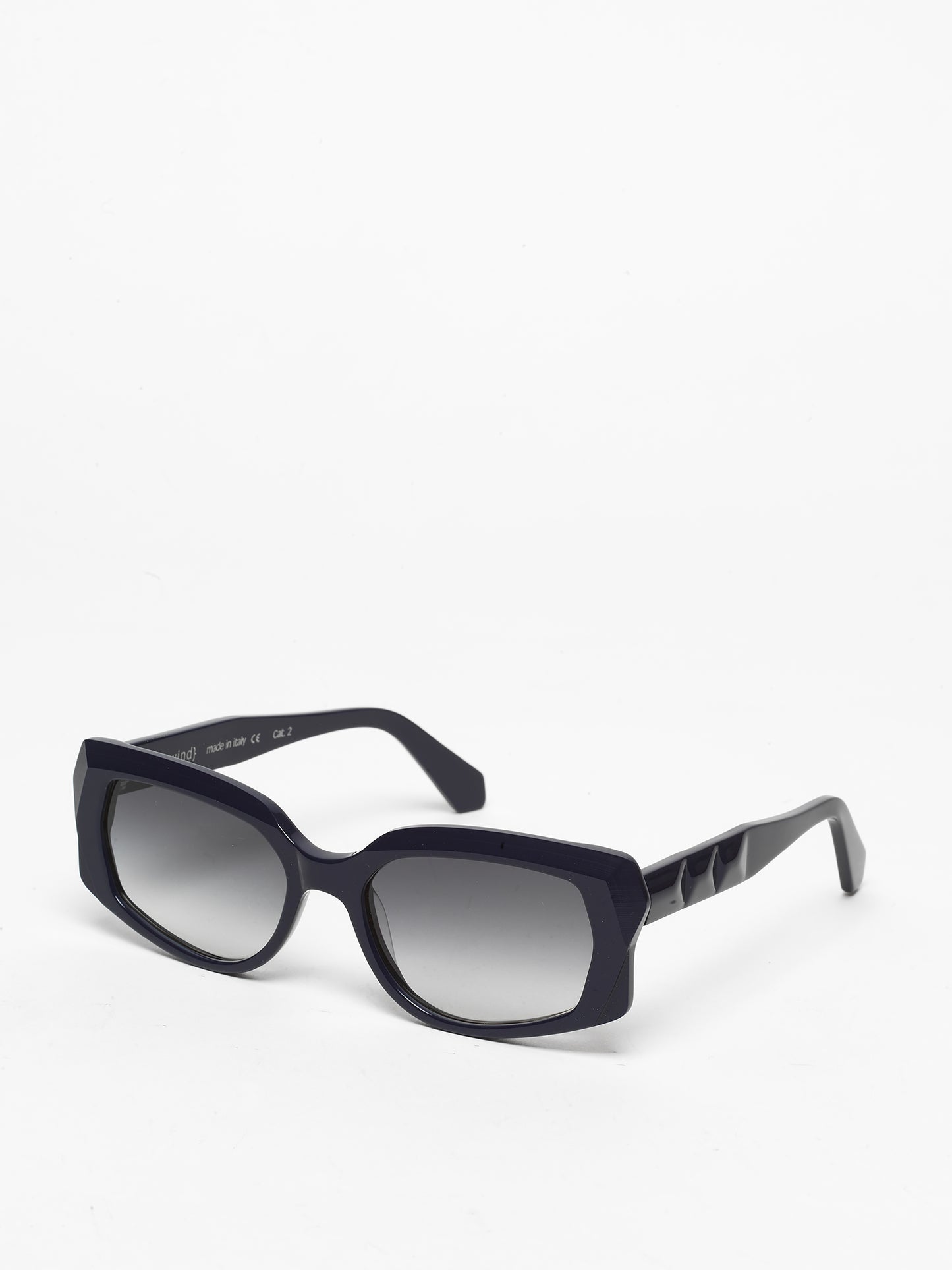 Blackout unisex sunglasses by Rewind Eyewear, dark blue acetate frame