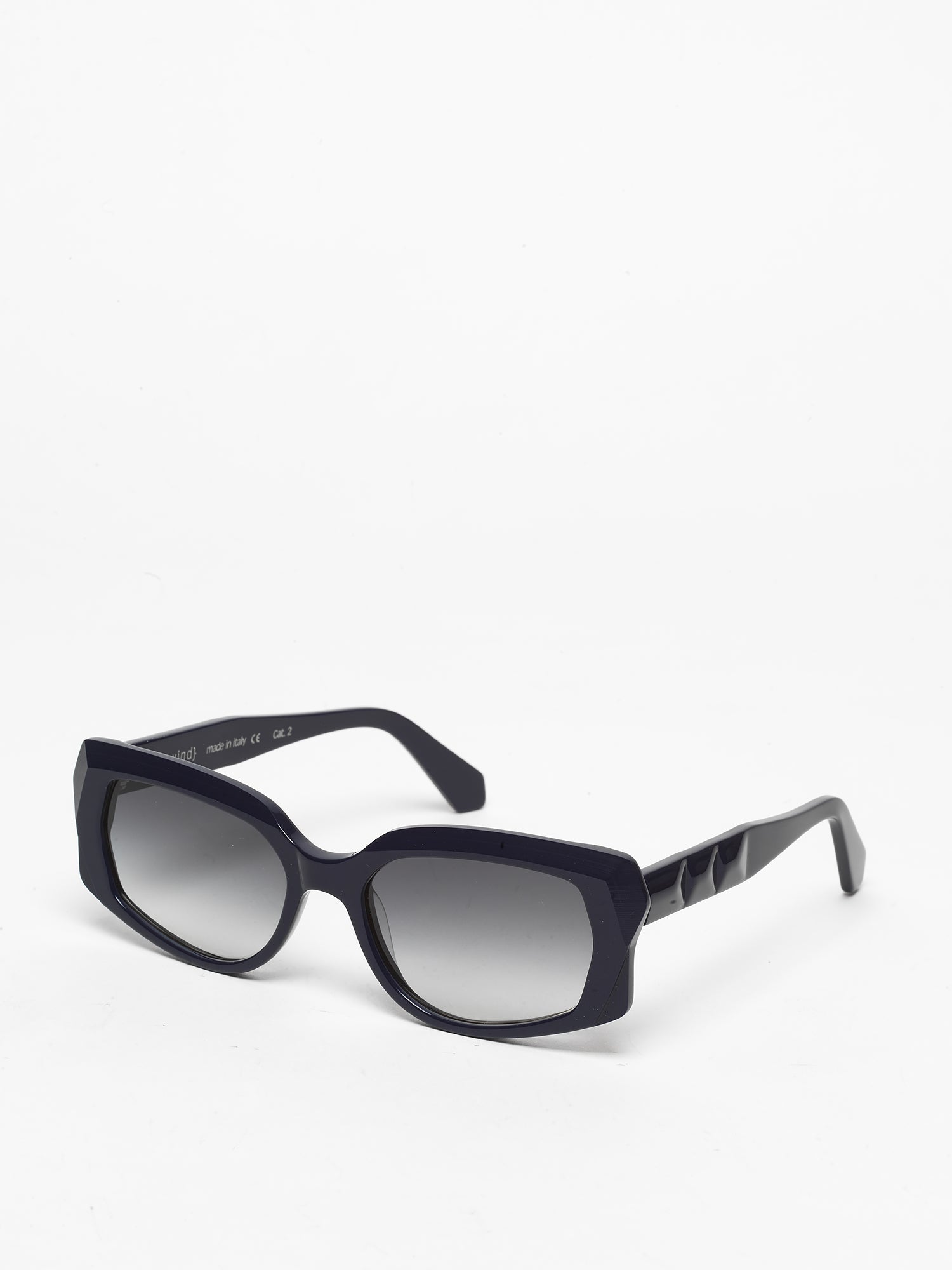 Blackout unisex sunglasses by Rewind Eyewear, dark blue acetate frame