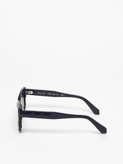 Blackout unisex sunglasses by Rewind Eyewear, dark blue acetate frame