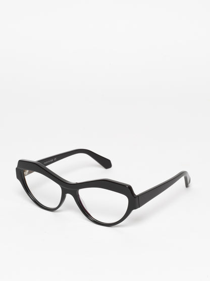 The Butterfly Effect women's eyeglasses by Rewind Eyewear, black acetate frame