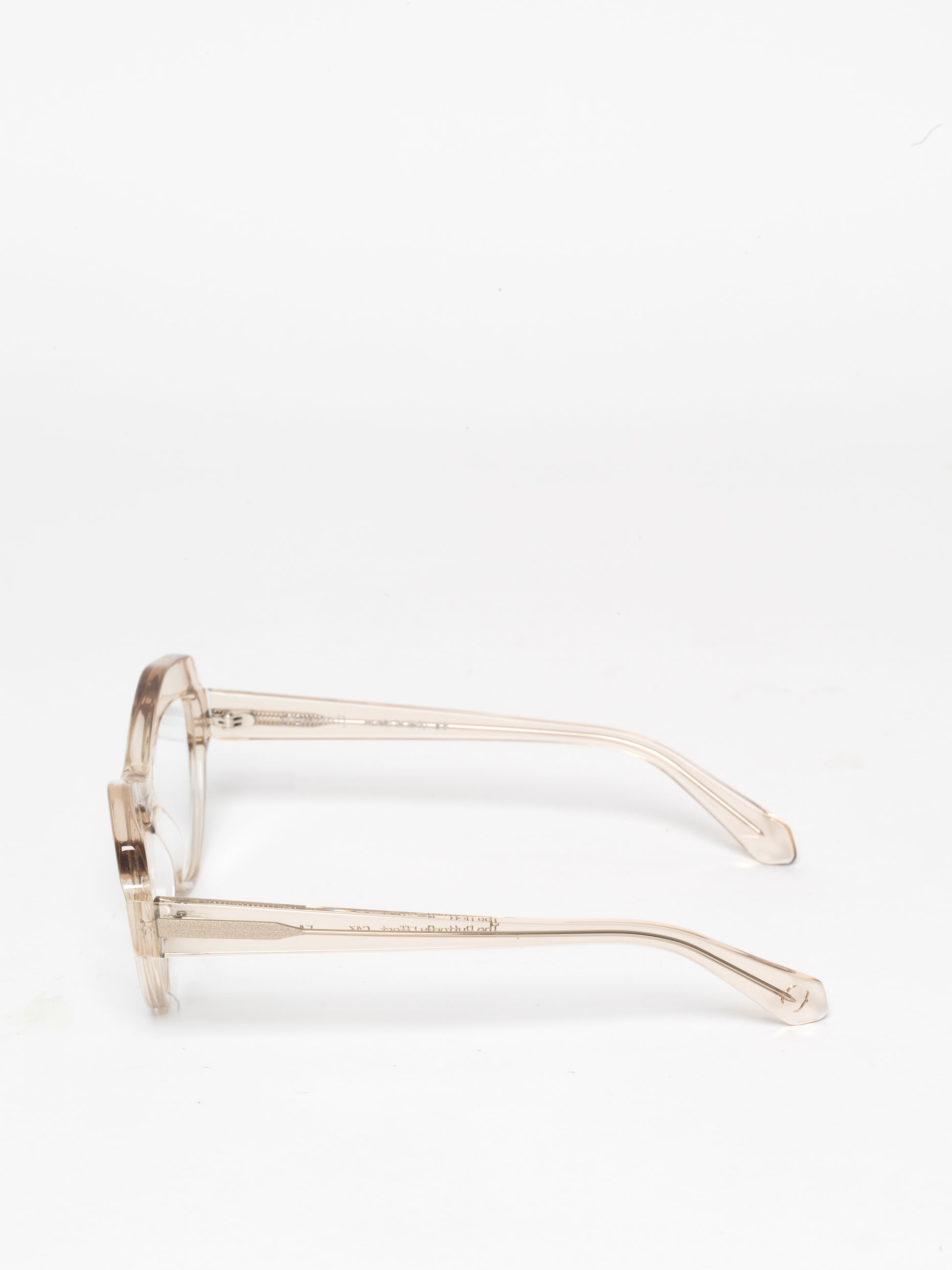 The Butterfly Effect women's eyeglasses by Rewind Eyewear, light brown transparent acetate frame