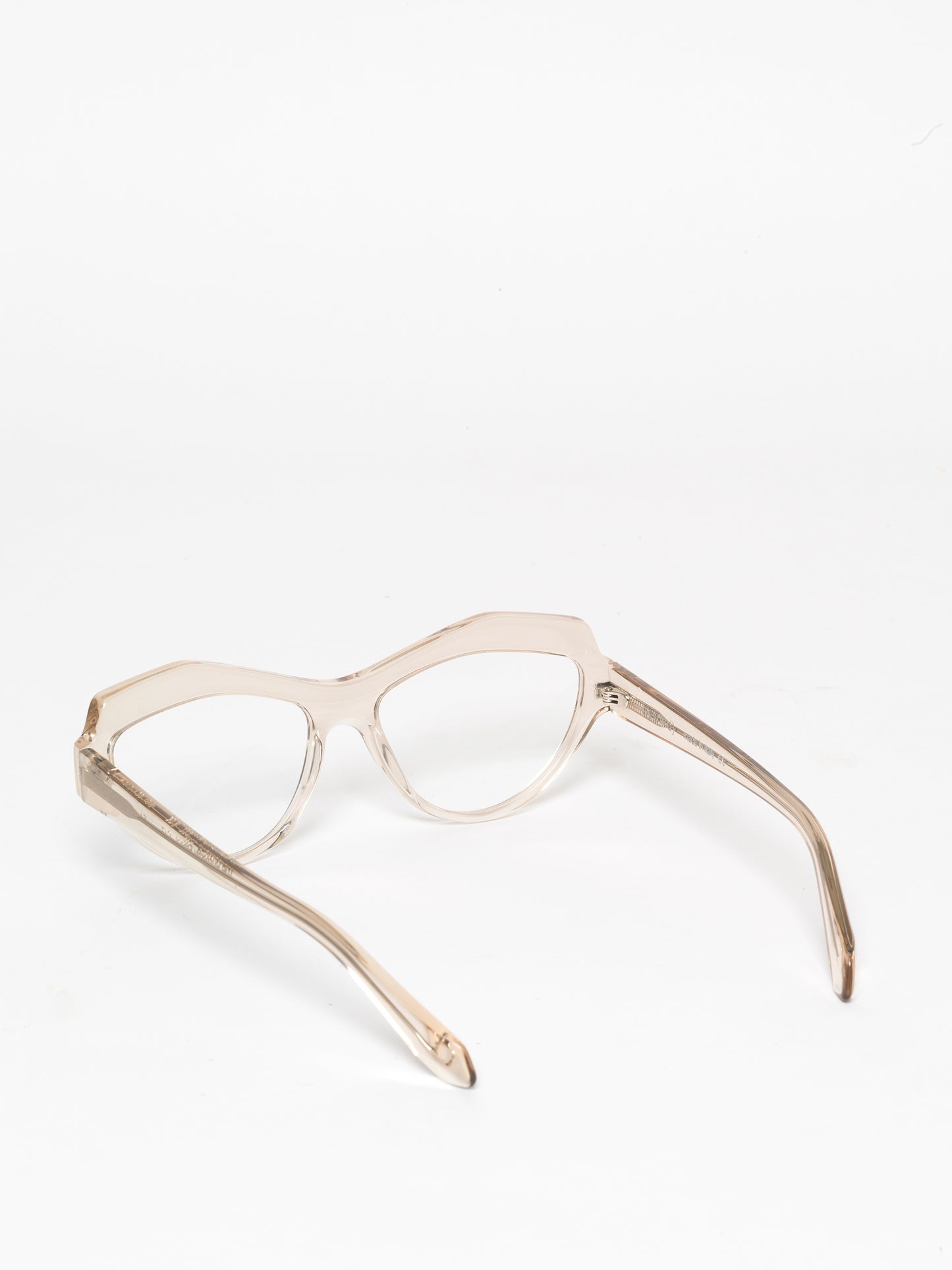 The Butterfly Effect women's eyeglasses by Rewind Eyewear, light brown transparent acetate frame
