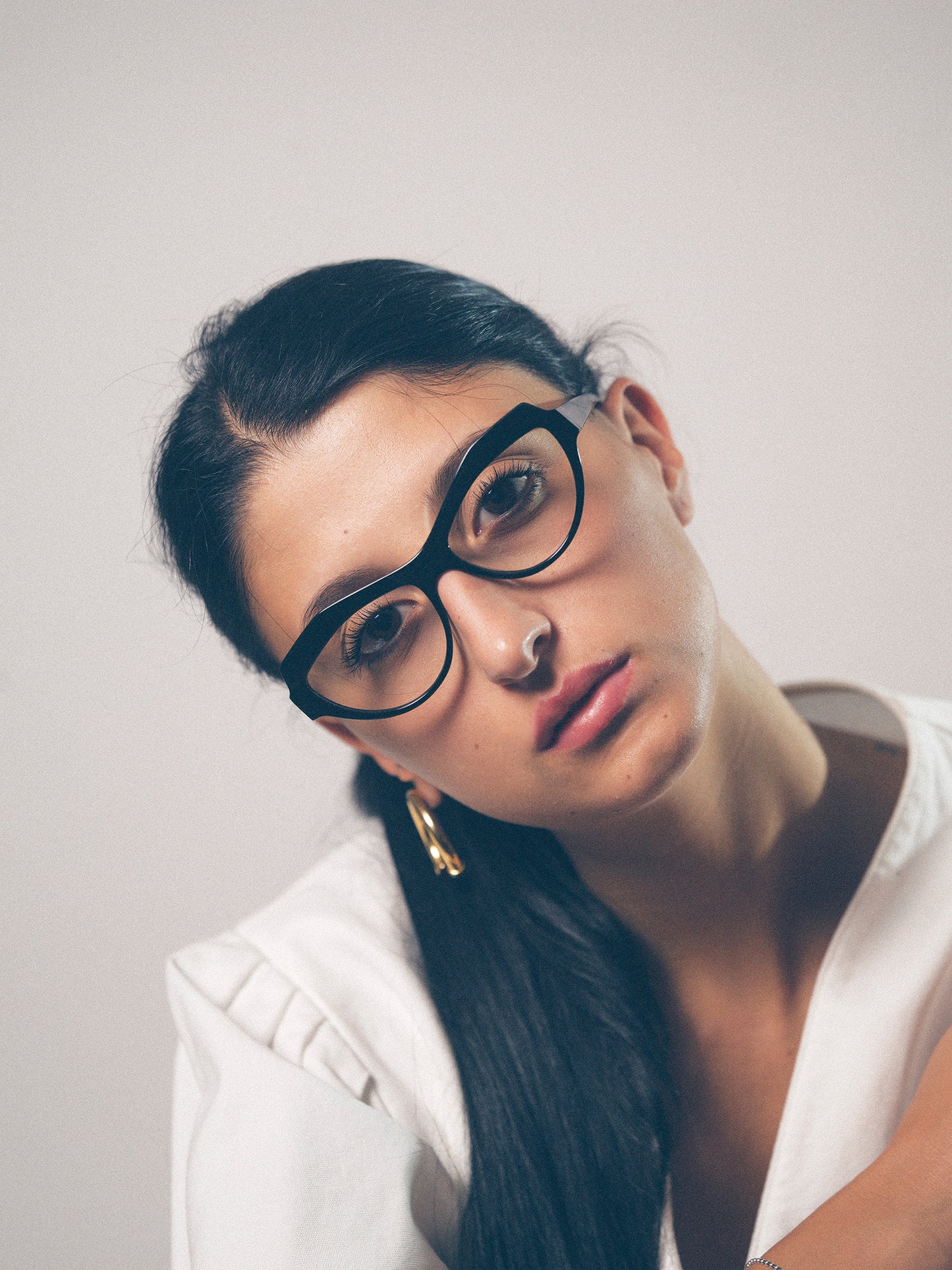 The Butterfly Effect women's eyeglasses by Rewind Eyewear, black acetate frame