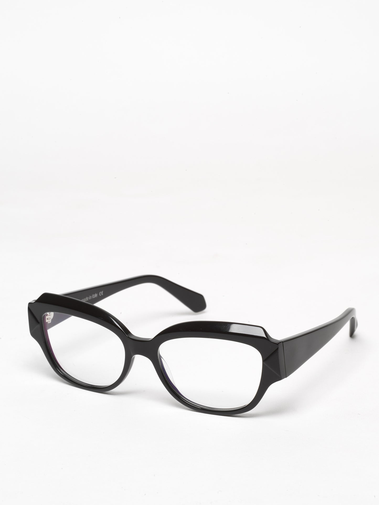 Casual Loops women's eyeglasses by Rewind Eyewear, black acetate frame