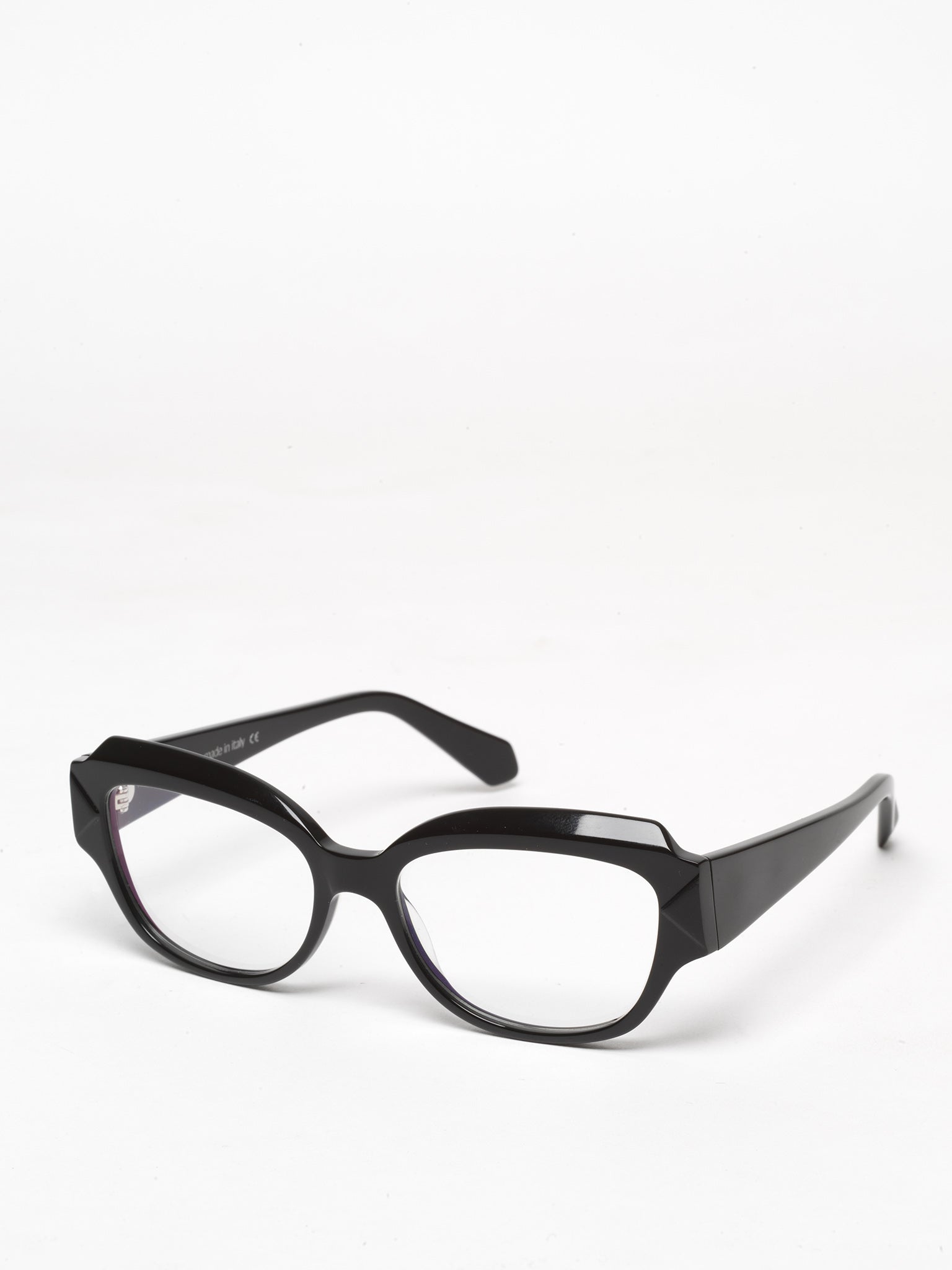 Casual Loops women's eyeglasses by Rewind Eyewear, black acetate frame