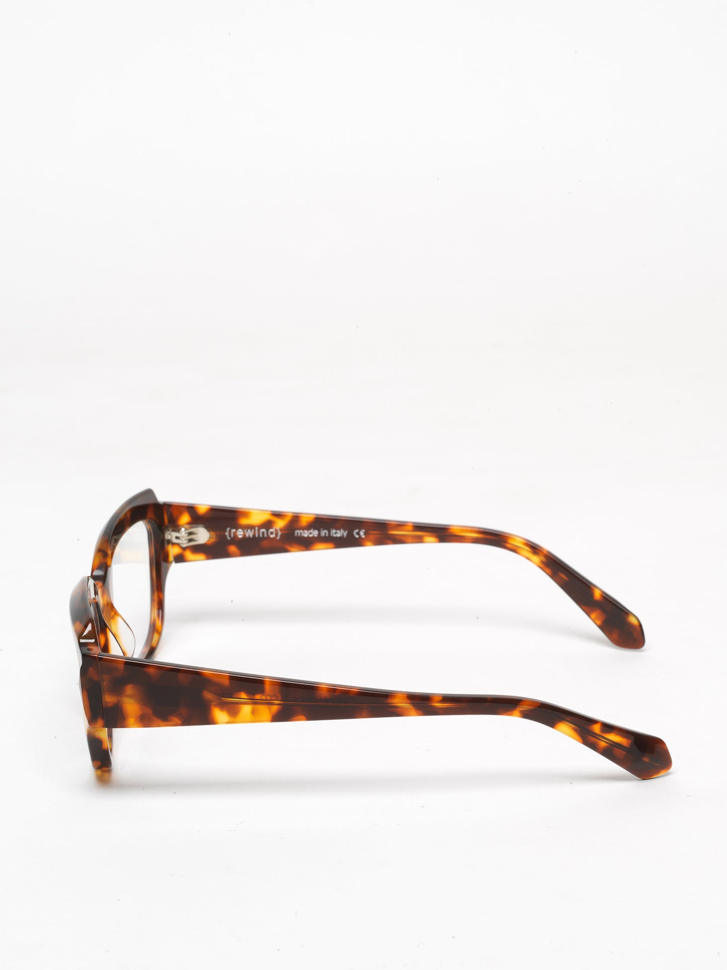 Casual Loops women's eyeglasses by Rewind Eyewear, vintage tortoise acetate frame

