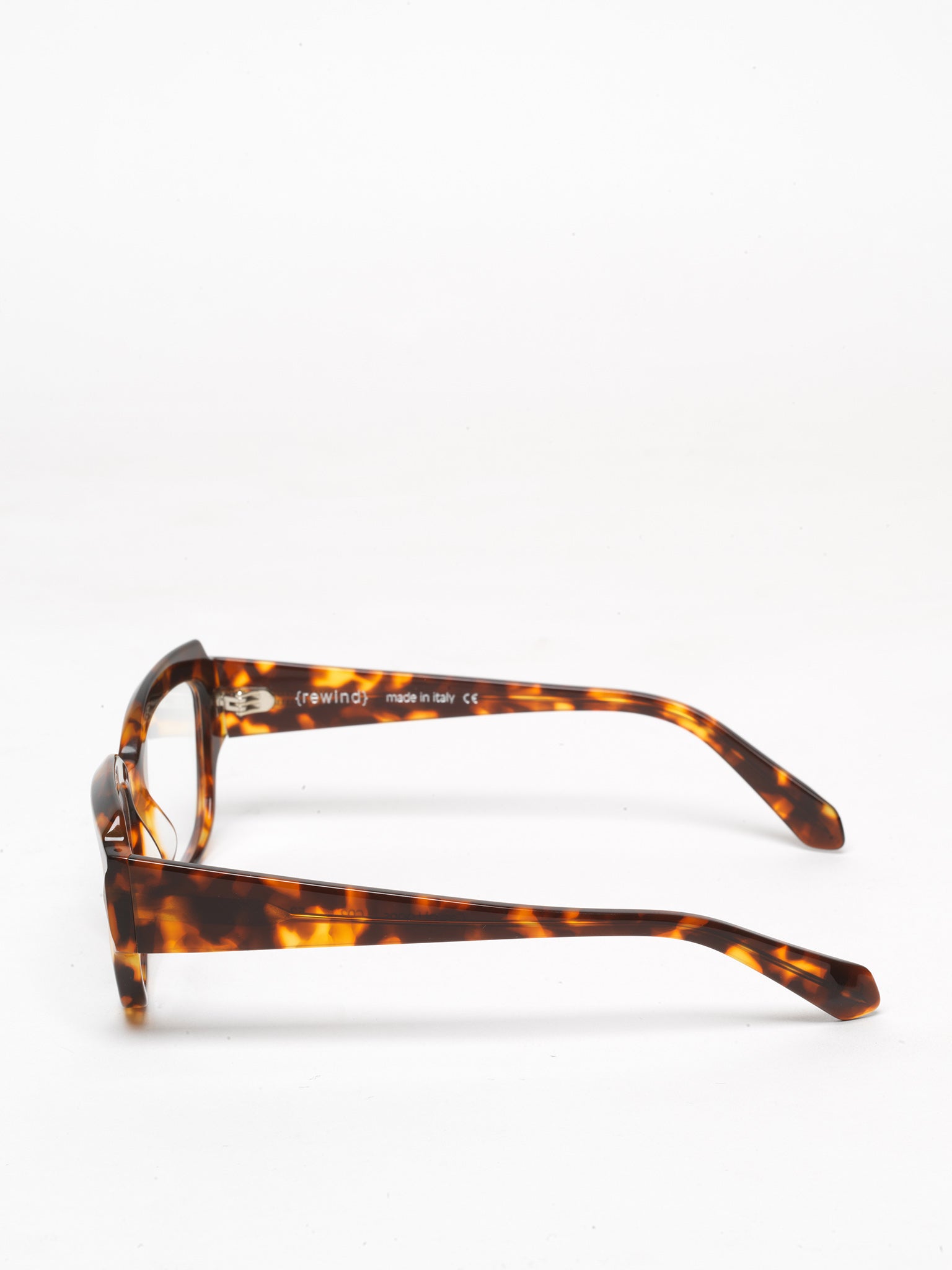 Casual Loops women's eyeglasses by Rewind Eyewear, vintage tortoise acetate frame
