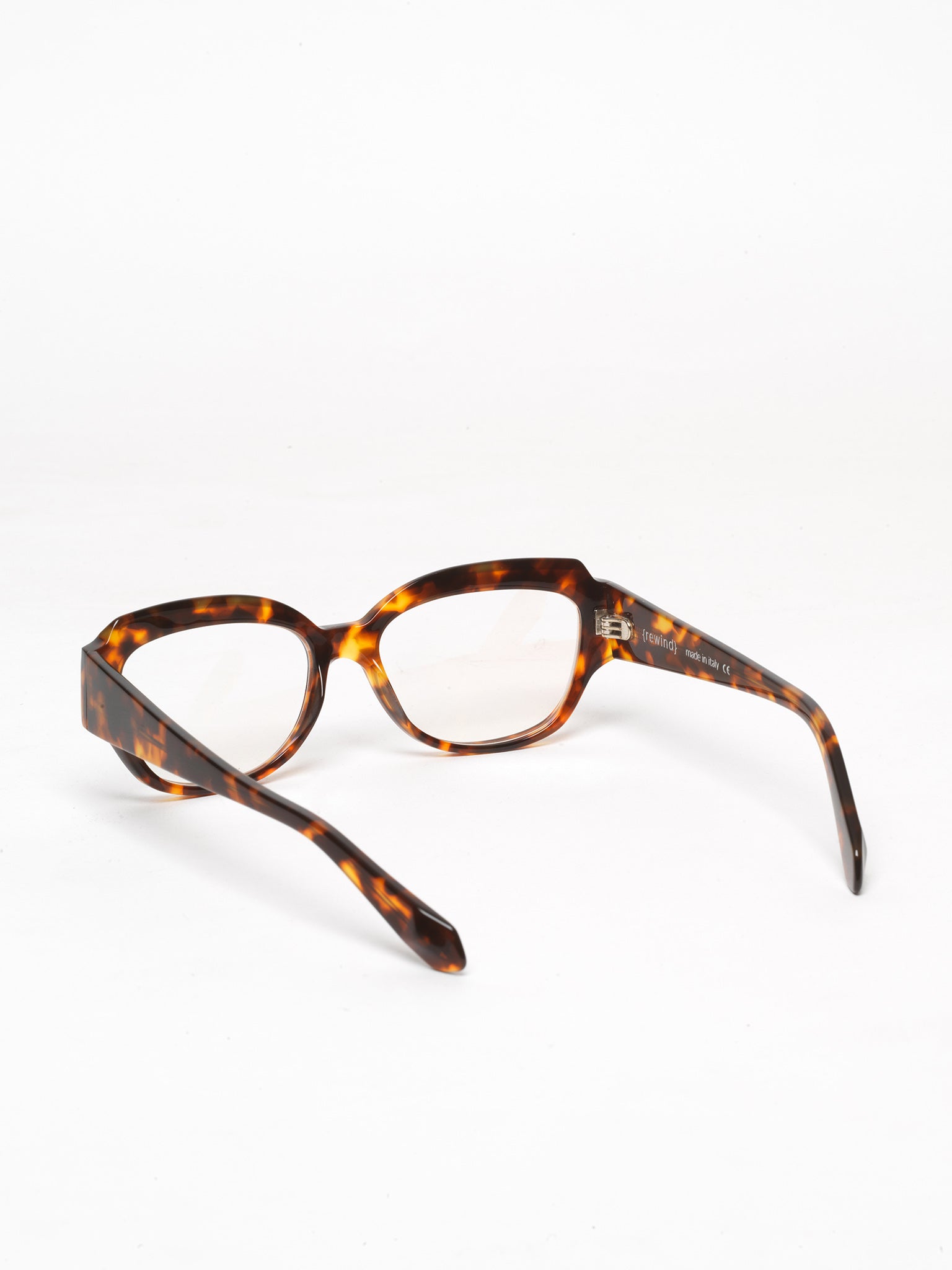 Casual Loops women's eyeglasses by Rewind Eyewear, vintage tortoise acetate frame
