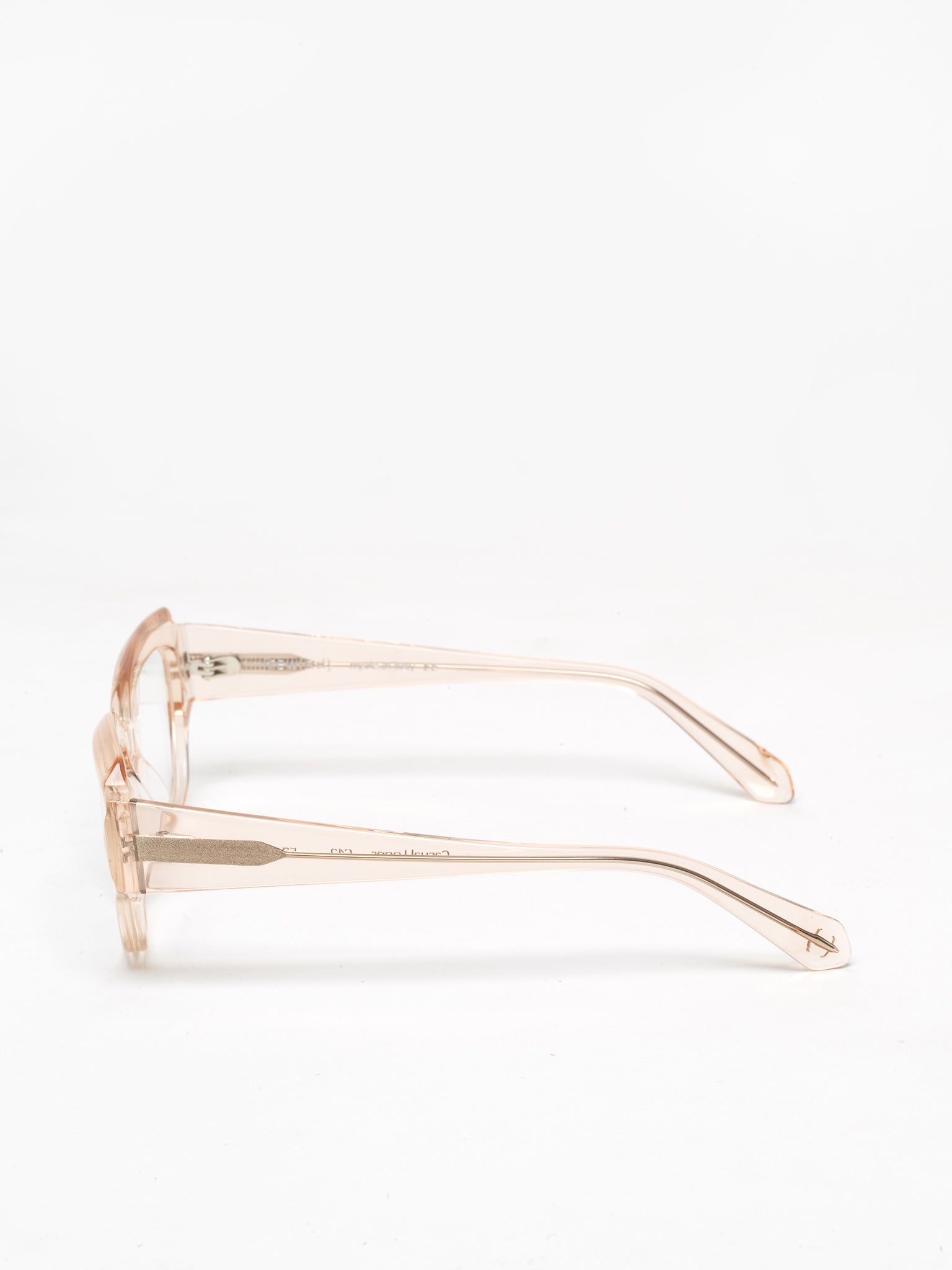 Casual Loops women's eyeglasses by Rewind Eyewear, light pink transparent  acetate frame
