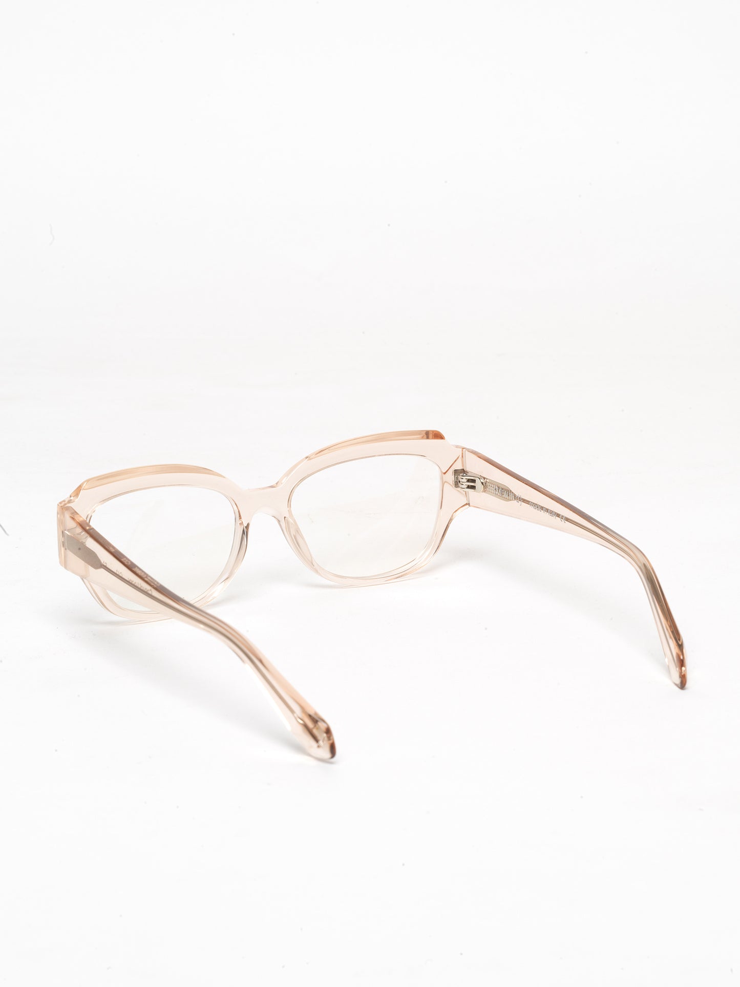 Casual Loops women's eyeglasses by Rewind Eyewear, light pink transparent  acetate frame

