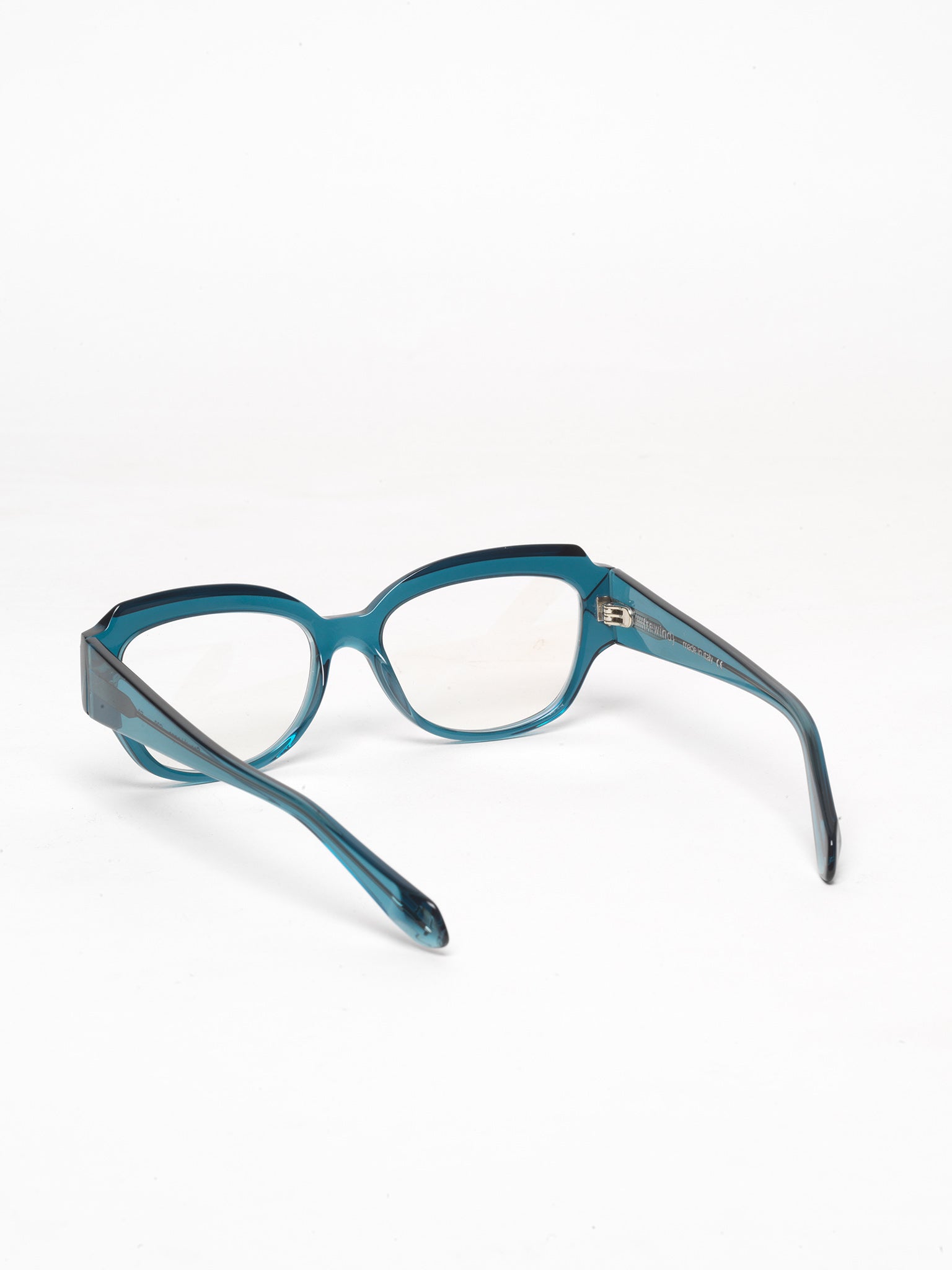 Casual Loops women's eyeglasses by Rewind Eyewear, navy blue transparent acetate frame