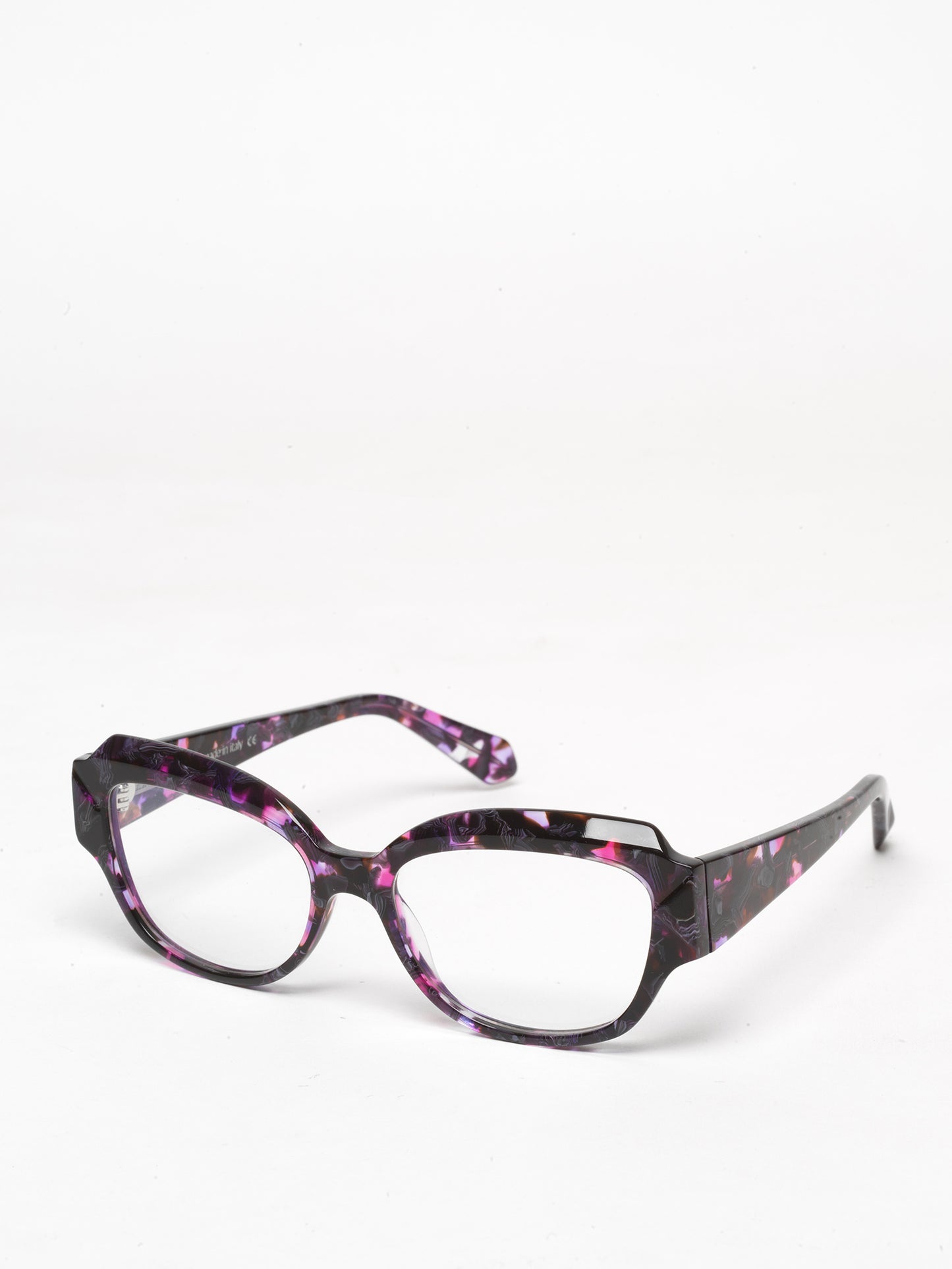 Casual Loops women's eyeglasses by Rewind Eyewear, black tortoise pink acetate frame