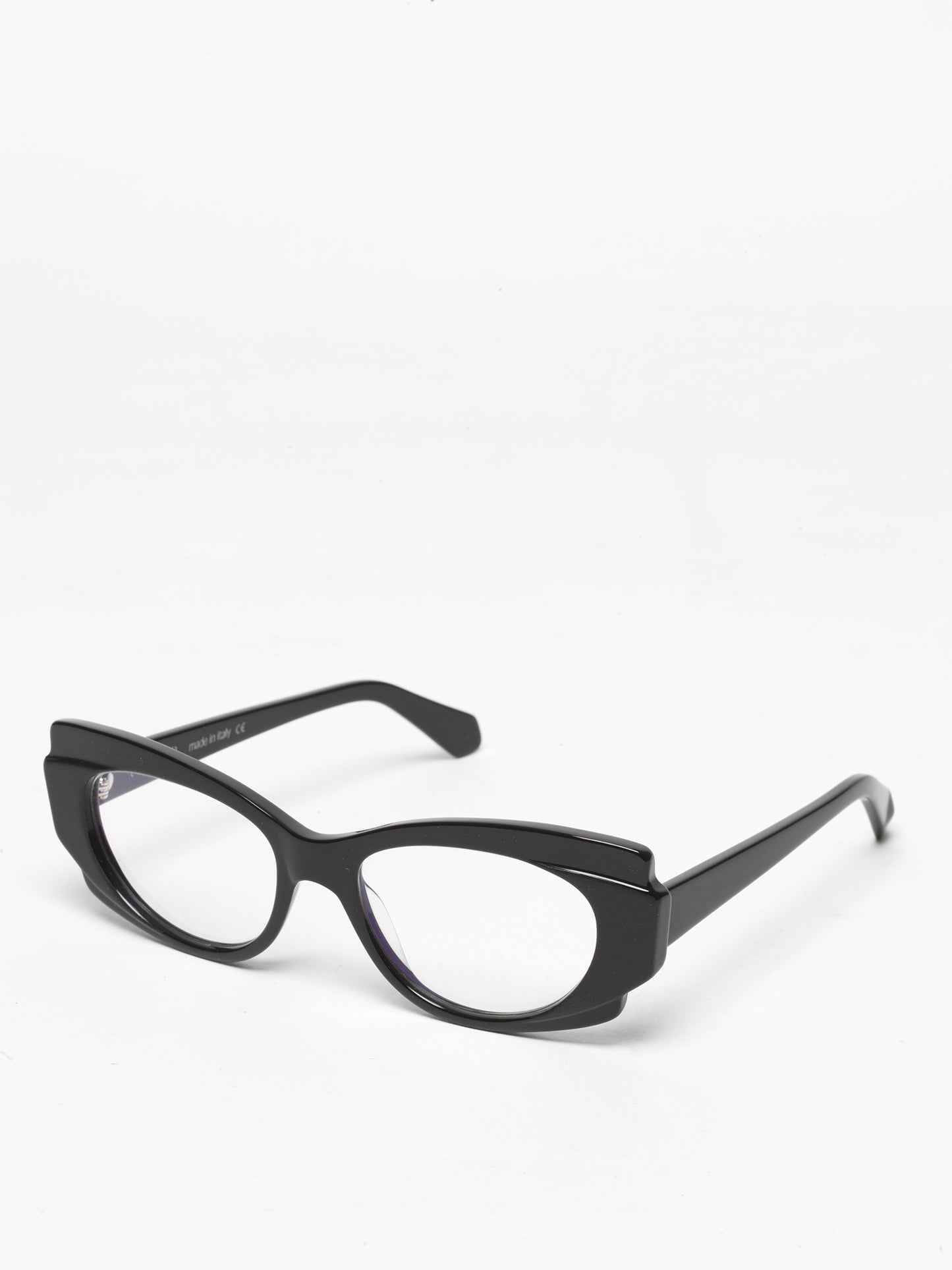 Chaos Theory women's eyeglasses by Rewind Eyewear, black acetate frame