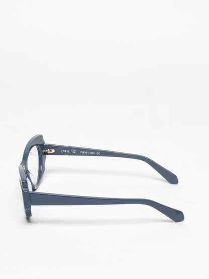 Chaos Theory women's eyeglasses by Rewind Eyewear, light blue pastel  acetate frame 