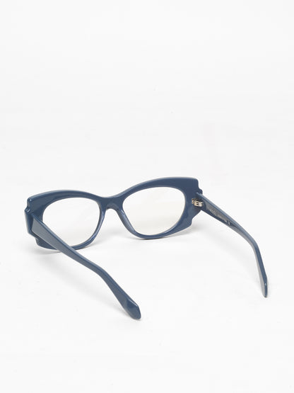 Chaos Theory women's eyeglasses by Rewind Eyewear, light blue pastel  acetate frame