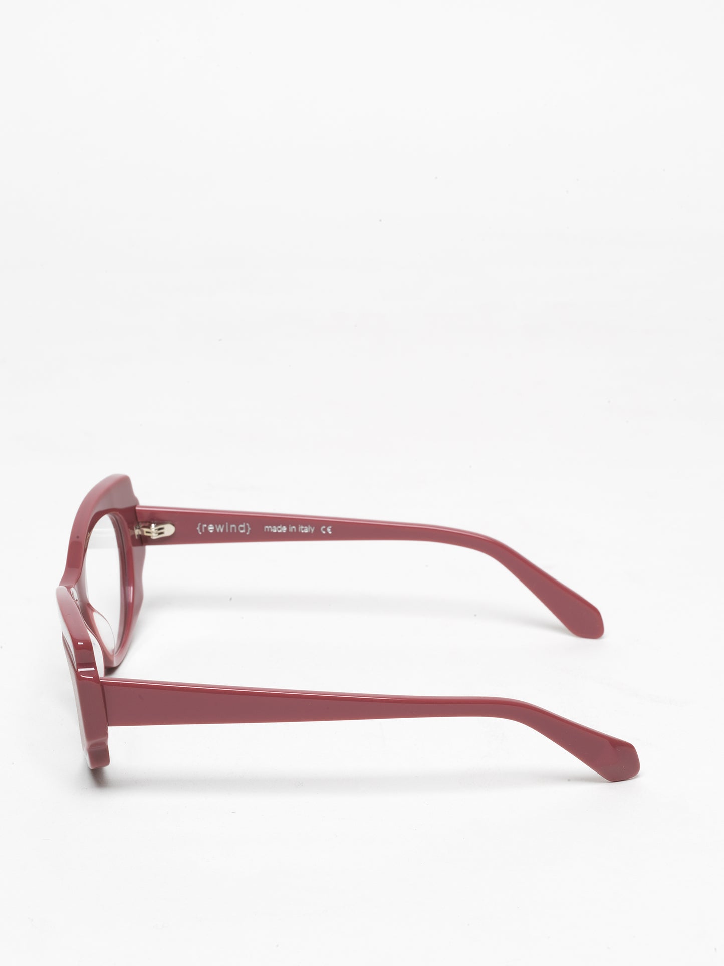 Chaos Theory women's eyeglasses by Rewind Eyewear, pink pastel acetate frame