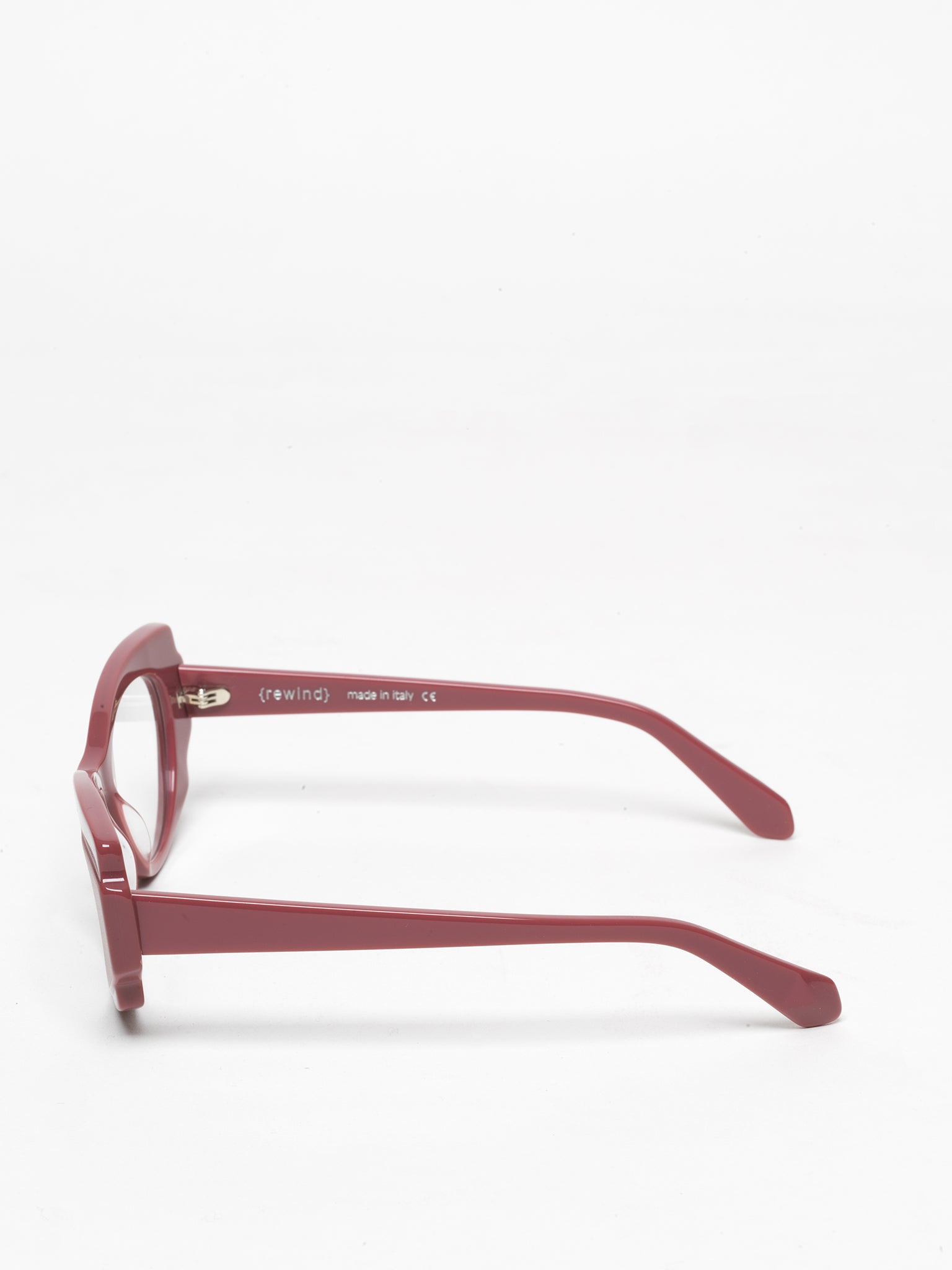 Chaos Theory women's eyeglasses by Rewind Eyewear, pink pastel acetate frame