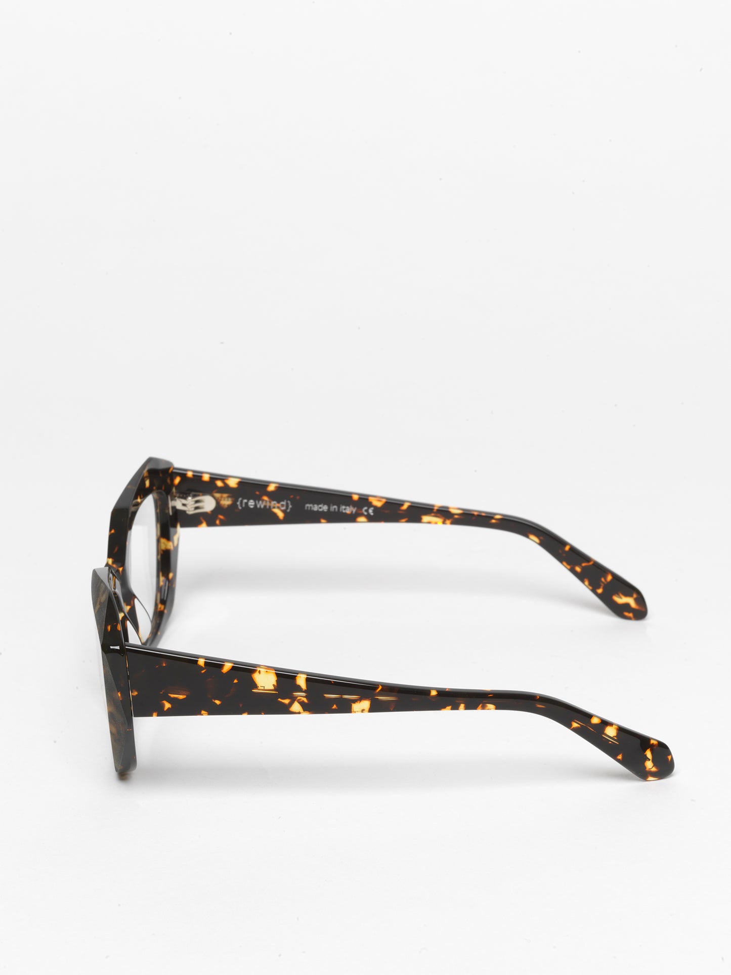 Countdown women's eyeglasses by Rewind Eyewear, dark spotted tortoise  acetate frame