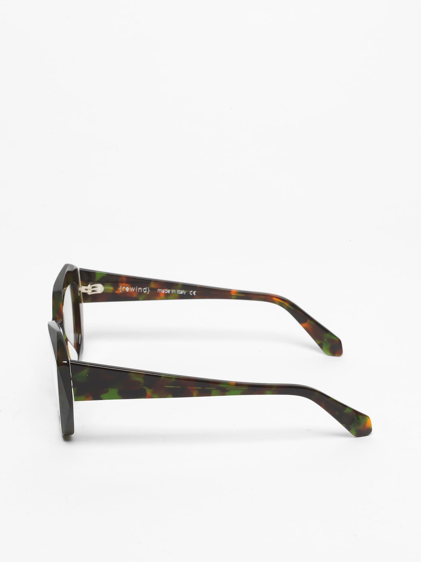 Countdown women's eyeglasses by Rewind Eyewear, colorful camouflage tortoise acetate frame