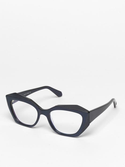 Countdown women's eyeglasses by Rewind Eyewear, pearl blue acetate frame