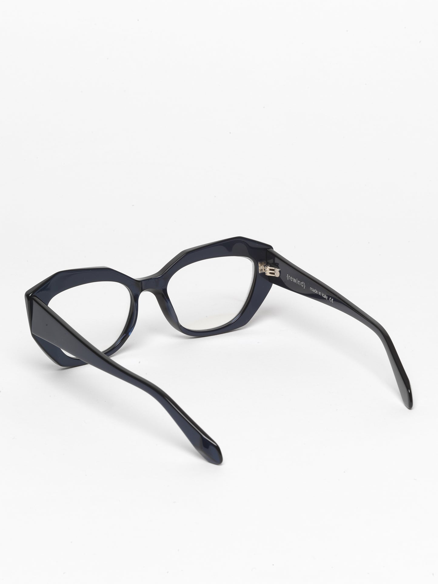 Countdown women's eyeglasses by Rewind Eyewear, pearl blue acetate frame