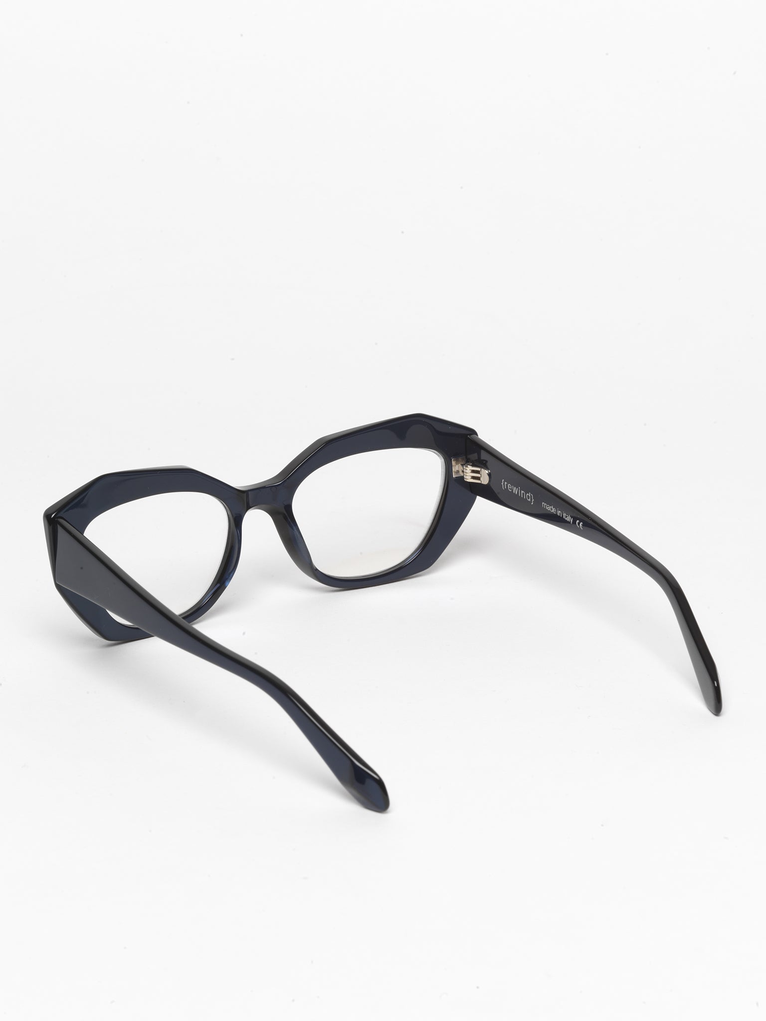 Countdown women's eyeglasses by Rewind Eyewear, pearl blue acetate frame