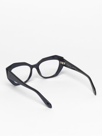 Countdown women's eyeglasses by Rewind Eyewear, pearl blue acetate frame