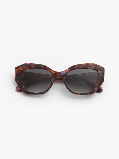 Countdown women's sunglasses by Rewind Eyewear, brown and pink tortoise acetate  