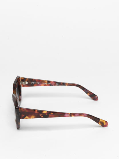 Countdown women's sunglasses by Rewind Eyewear, brown and pink tortoise acetate  