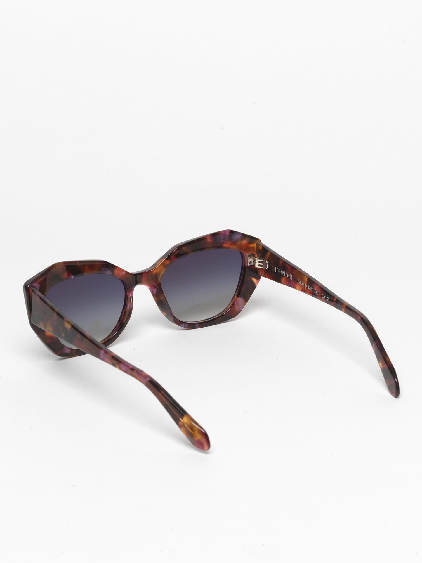 Countdown women's sunglasses by Rewind Eyewear, brown and pink tortoise acetate  