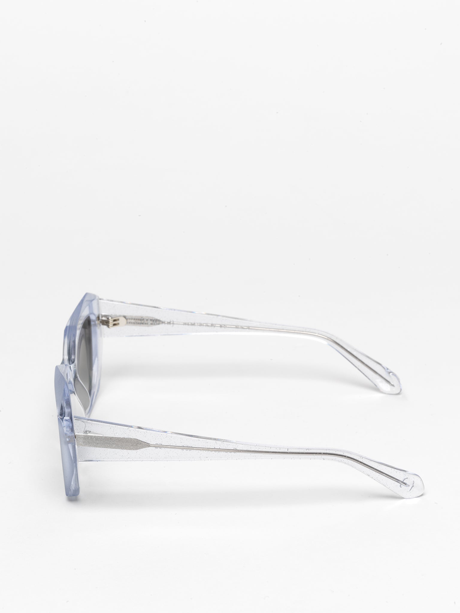 Countdown women's sunglasses by Rewind Eyewear, crystal silver glitter acetate  