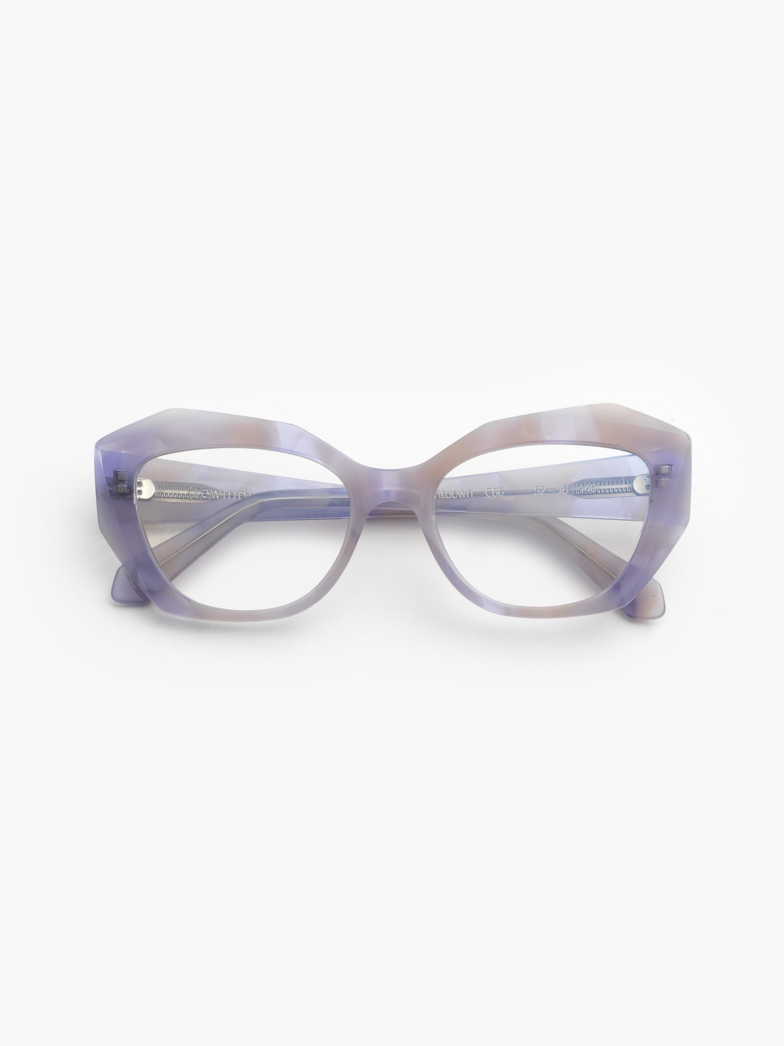 Countdown women's eyeglasses by Rewind Eyewear, gradient opal violet acetate frame