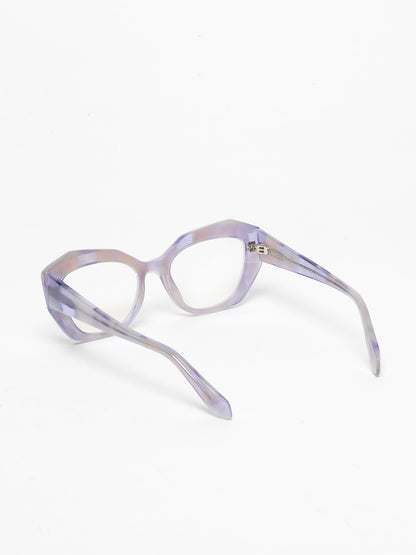 Countdown women's eyeglasses by Rewind Eyewear, gradient opal violet acetate frame