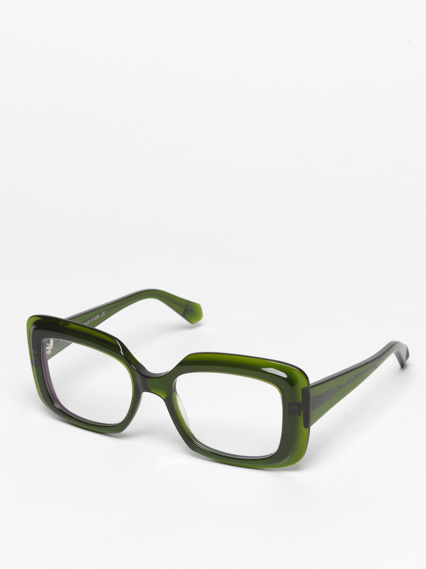 Deja-Vu unisex eyeglasses by Rewind Eyewear, green transparent acetate frame