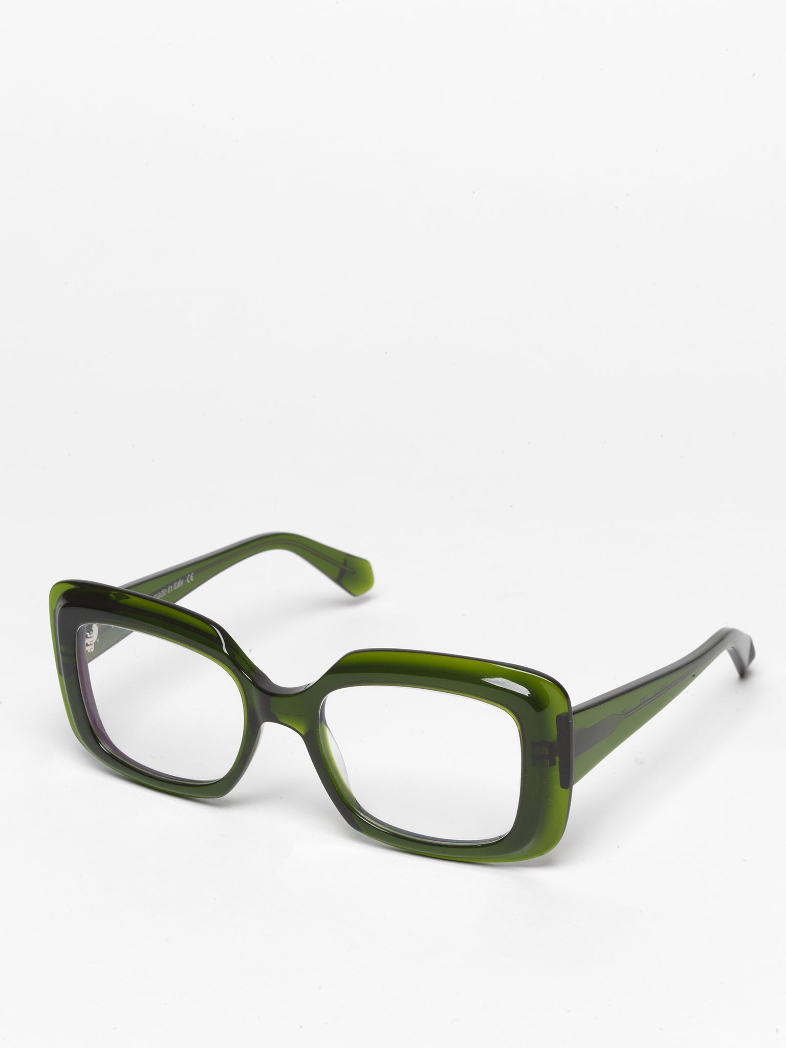 Deja-Vu unisex eyeglasses by Rewind Eyewear, green transparent acetate frame