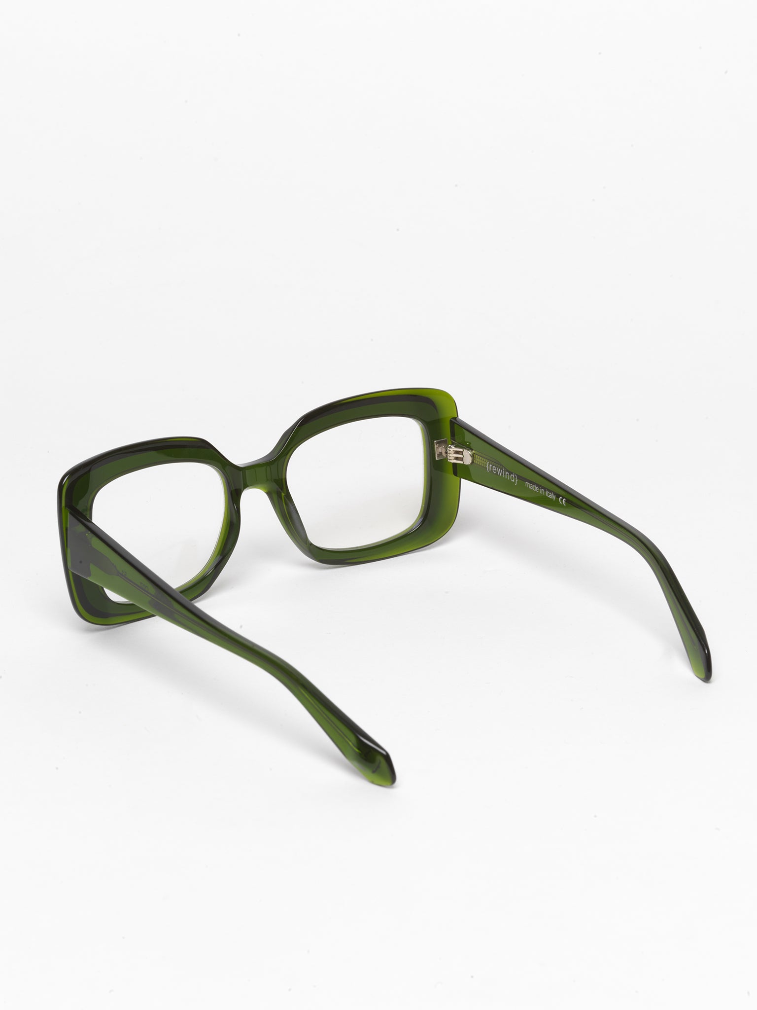 Deja-Vu unisex eyeglasses by Rewind Eyewear, green transparent acetate frame